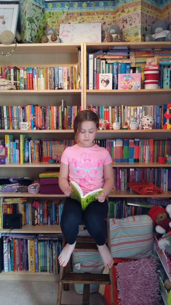 Elizabeth R reading Arsenic for Tea after the Hay Festival event.