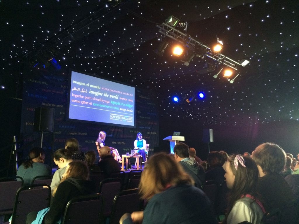 Me and Katherine on the Starlight Stage at Hay