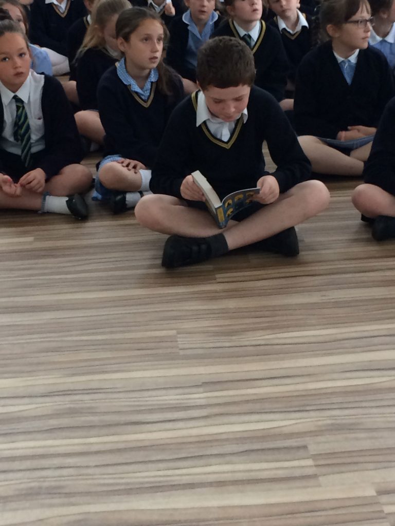 James reads along!