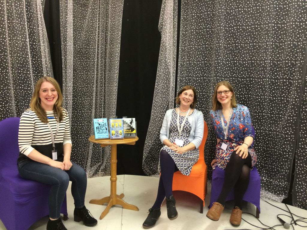Three partners in crime! Katherine Woodfine, Julia Lee and me!