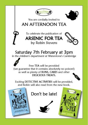 Arsenic for Tea launch invitation 2